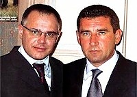 Ivo Pukanic and   
Ante Gotovina 'somewhere' 
after the interview