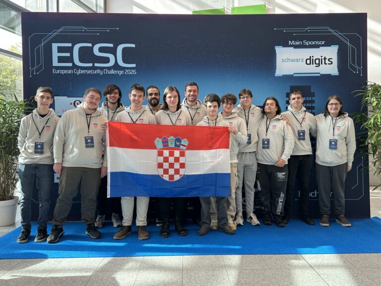 Fotografija hrvatskog tima na ECSC 2026